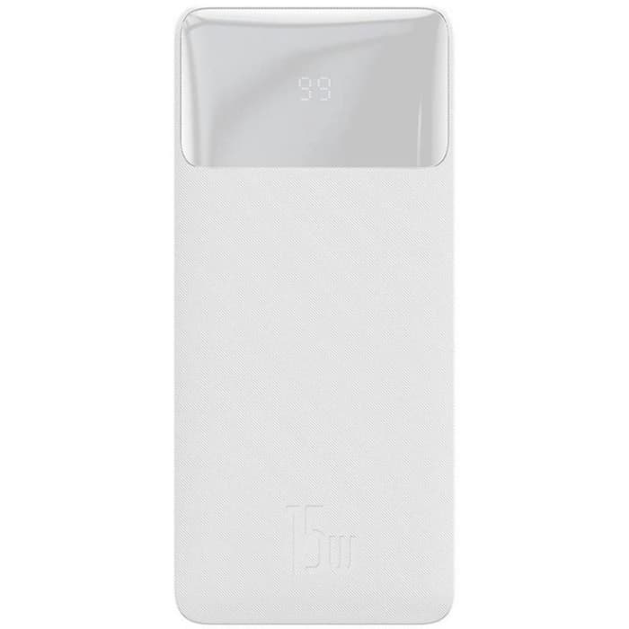 Powerbank павербанк УМБ Baseus Bipow 20000mAh 15W 3A MicroUSB 2xUSB 1xType-C In/Out White (PPBD050102)