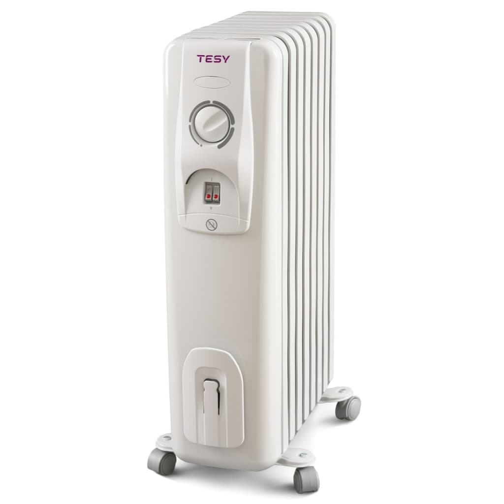 Обігрівач масляний радіатор TESY CC 2510 E05 R 301762 28 м2 2500 Вт 10 Т-подібних секцій механічне упраління White (301762)