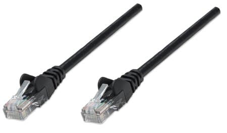 Патчкорд Intellinet 320764 UTP Cat.5e 3м Биметалл ССА Black