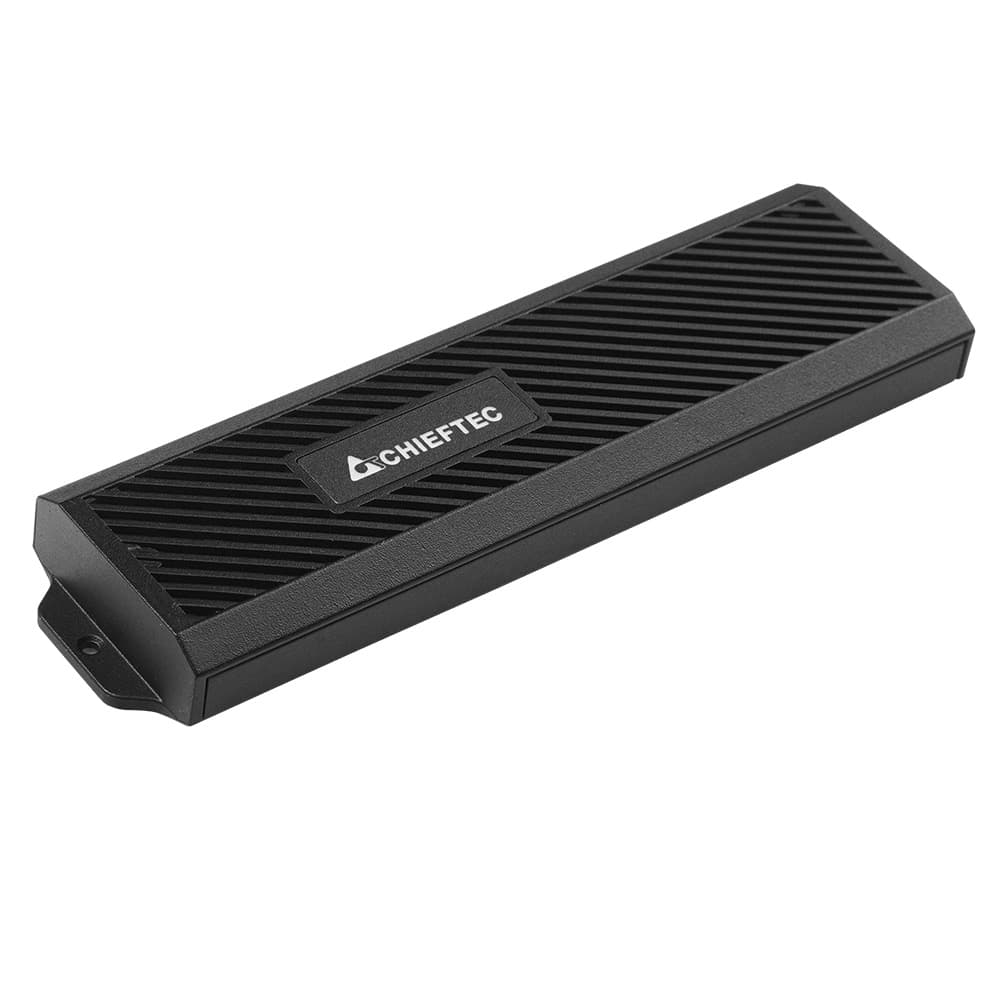 Внешний карман корпус для SSD CHIEFTEC CEB-M2C-TLE M.2 NVME/SATA SSD USB 3.2 Gen2 Type-C металл Black