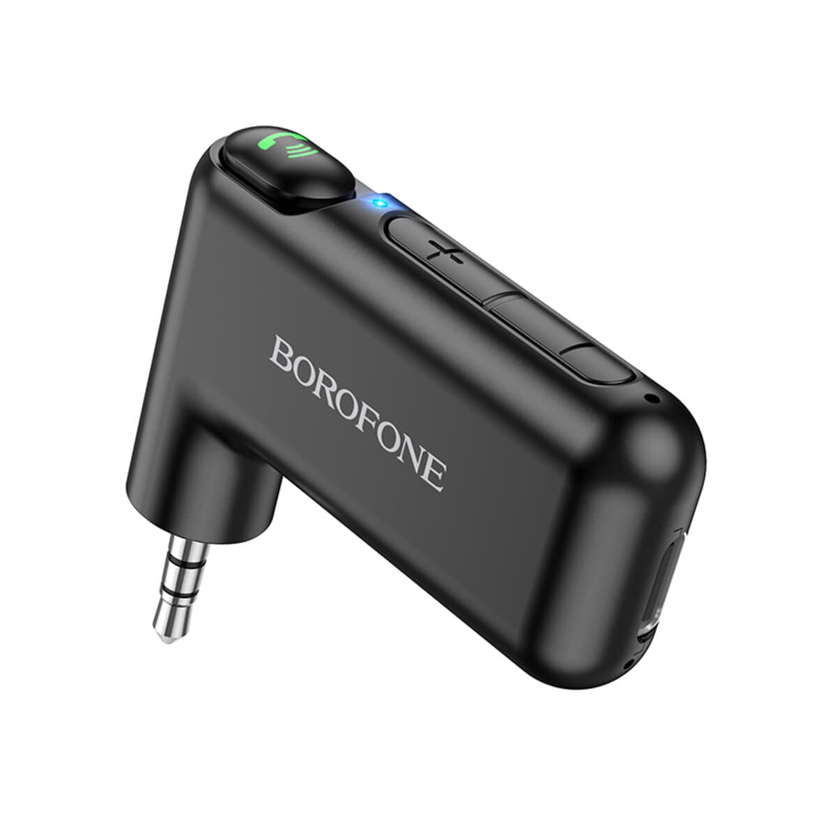 Bluetooth-трансмиттер ресивер BOROFONE BC35 Wideway car AUX BT receiver 150mAh BT5.0 Black (BC35B)