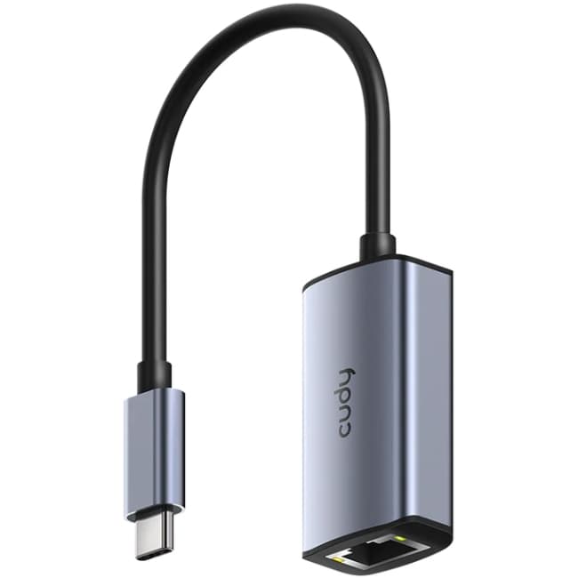 Перехідник Cudy USB 3.0 Type C to Ethernet RJ45 M-F 1000Mb Grey (UE10C)