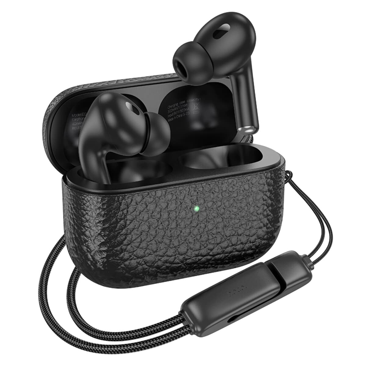 Бездротові навушники HOCO EQ9 Plus Duke true wireless ANC Noise Reduction BT5.3 headset TWS 300mAh Black