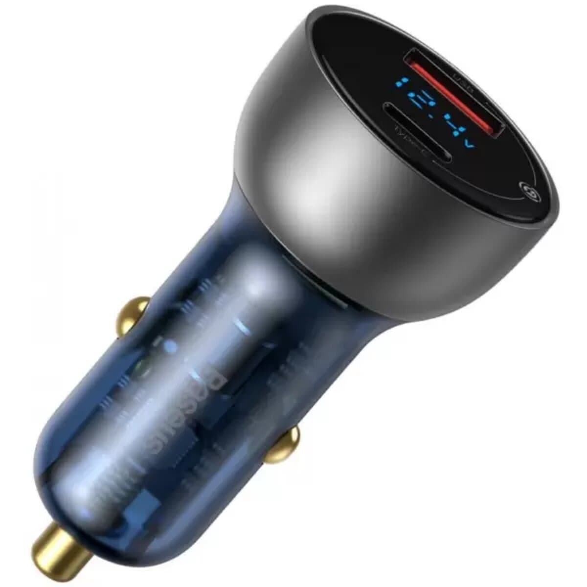 Автомобильное зарядное устройство Baseus Particular Digital Display QC+PPS Dual Quick Charger Car Charger 65W Grey (CCKX-C0A)