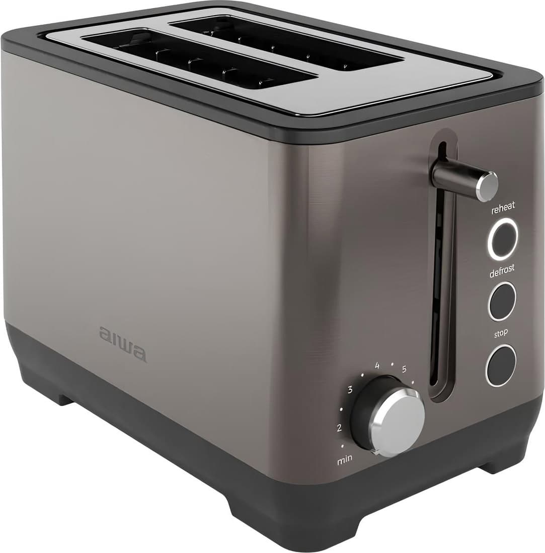 Тостер AIWA KOTAN ABT-1000 1000W 2 відділення механічне управління розморожування підігрів булочок Brown (ABT1000)