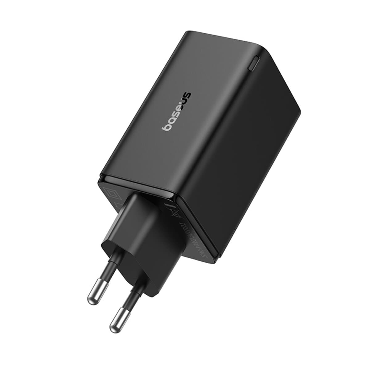 Зарядное устройство Baseus GaN6 Pro Fast Charger 2xType-C+2xUSB 65W EU Black With Cable Type-C to Type-C 100W (20V/5A) 1m Black(P10162701113-00)