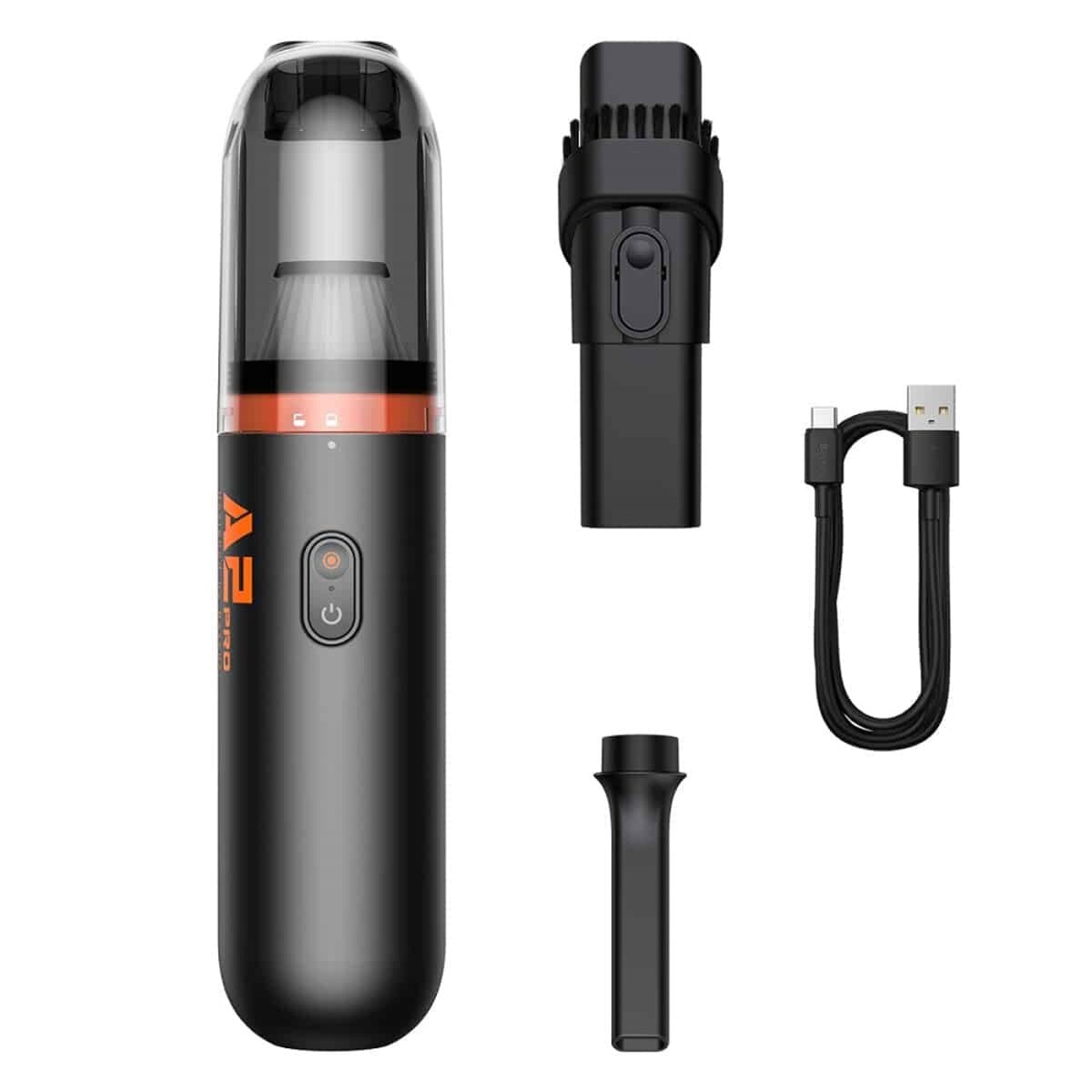 Портативний автомобільний пилосос Baseus A2Pro Car Vacuum Cleaner 6000pa 2000mAh Black (VCAQ040001)