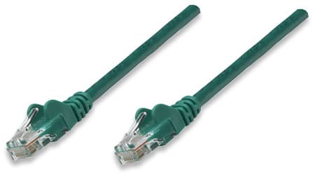 Патчкорд Intellinet 326001 UTP Cat.5e 20м Биметалл ССА Green