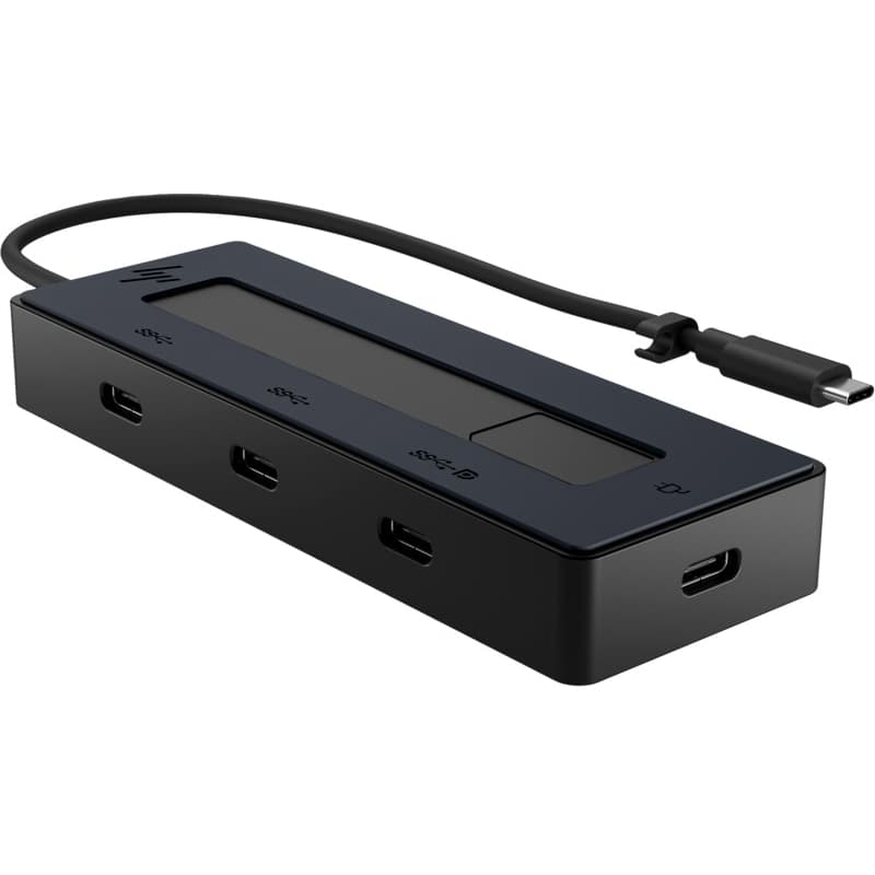 USB-хаб HP USB3.1 Type-C to 4xType-C Multiport Black (6G842AA)