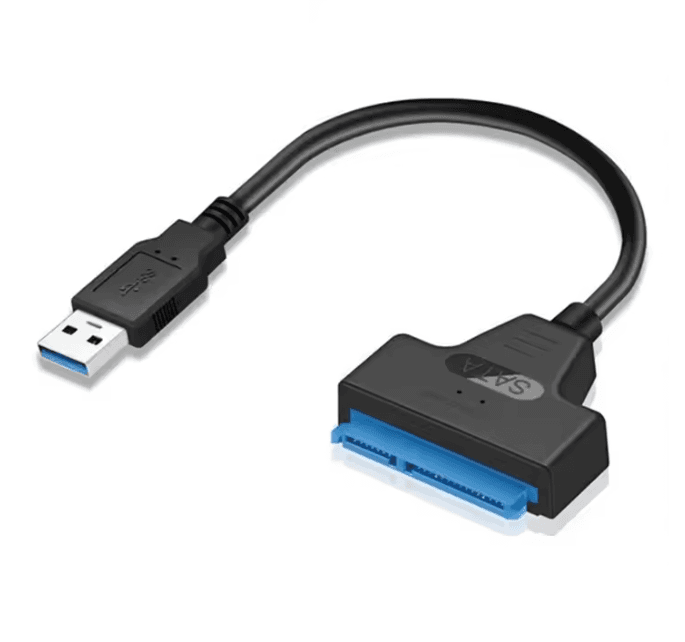 Кабель - перехідник USB 3.0 на SATA III 2.5 для підключення HDD SSD 7+15 PIN (500083)
