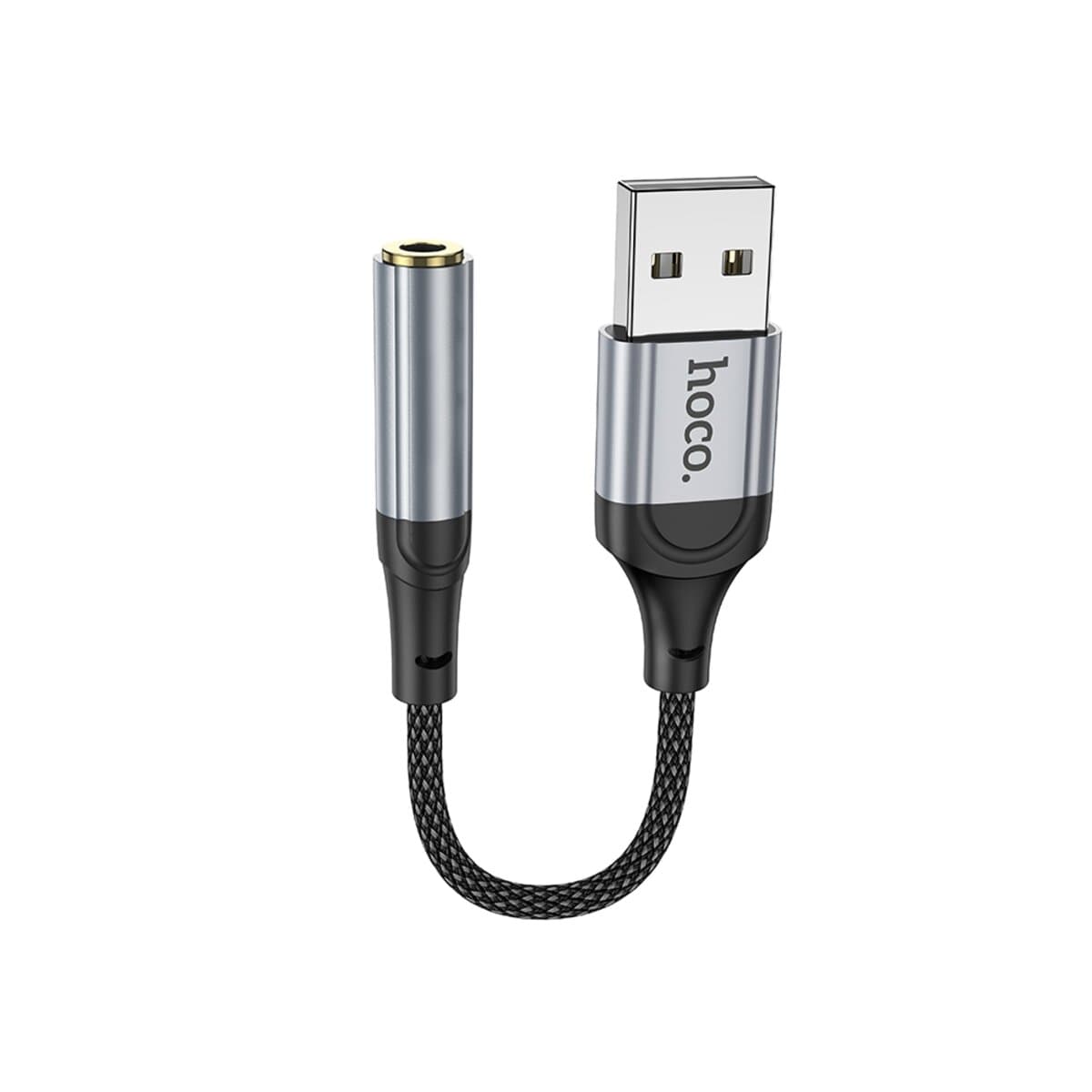 Аудио-кабель HOCO LS36 Fresh USB to AUX 3.5mmexternal sound card Black