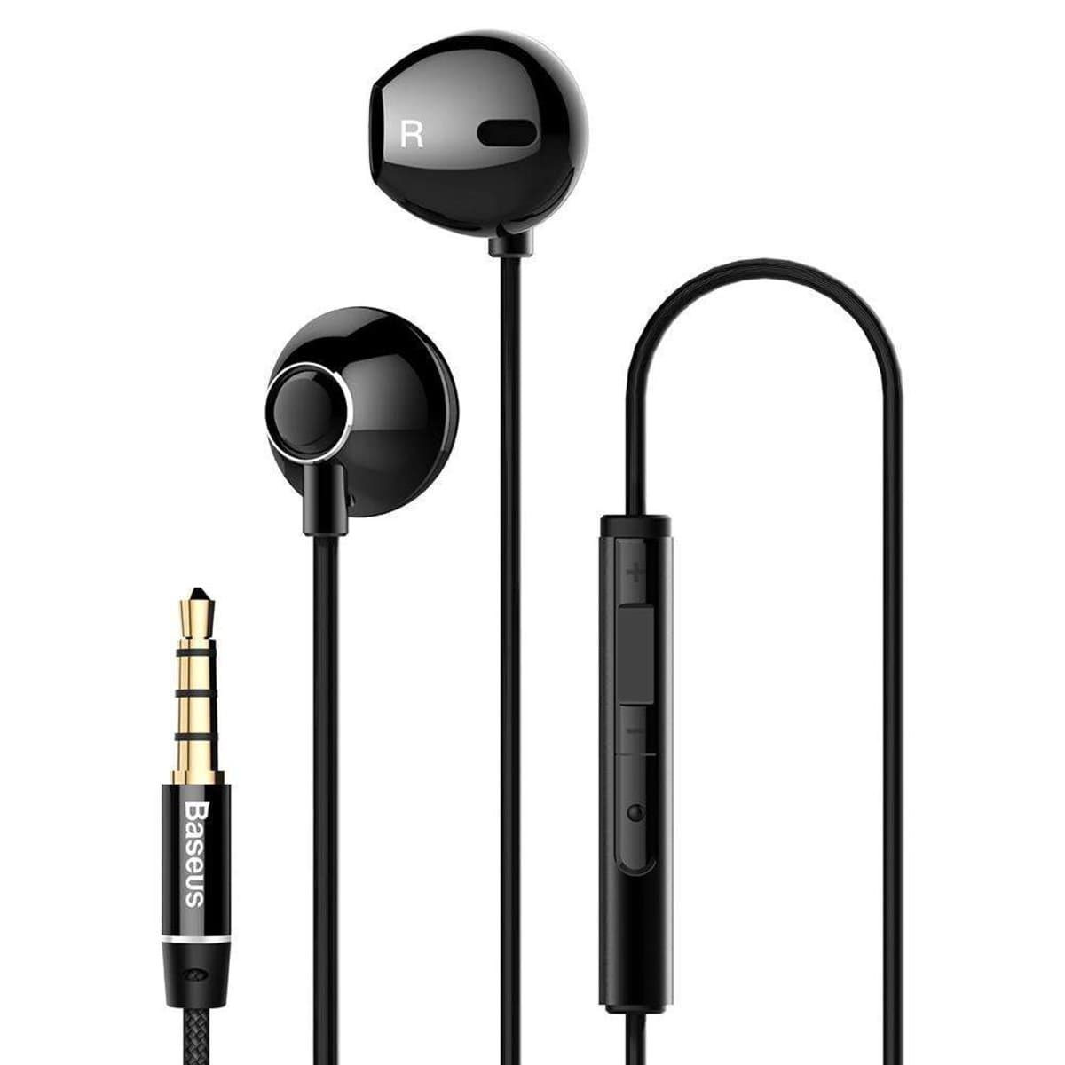 Проводные наушники Baseus Encok H06 lateral in-ear Wire Earphone 3.5 mini-jack 1.2м Black (NGH06-01)