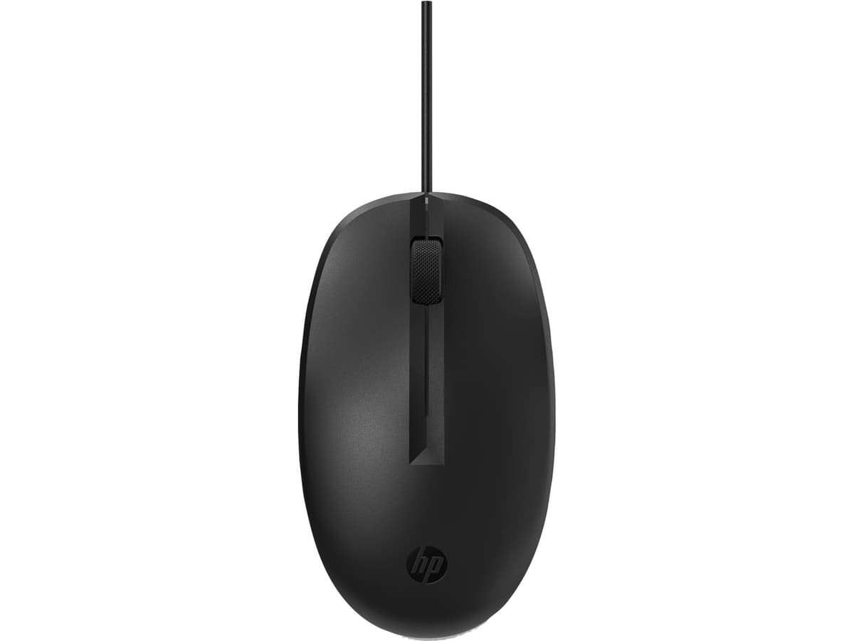 Проводная мышка HP 125 3кн 1200 dpi USB Black (265A9AA)