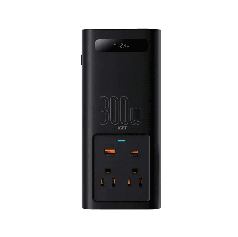 Автомобільний перетворювач напруги інвертор Baseus IGBT Power Inverter 300W 110V US/JP Black (CGNB010001)