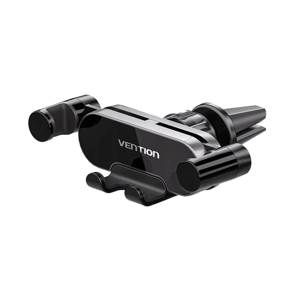 Автомобильный держатель автодержатель Vention Auto-Clamping Car Phone Mount With Duckbill Clip Gray Crossbar Type Black (KCEH0)