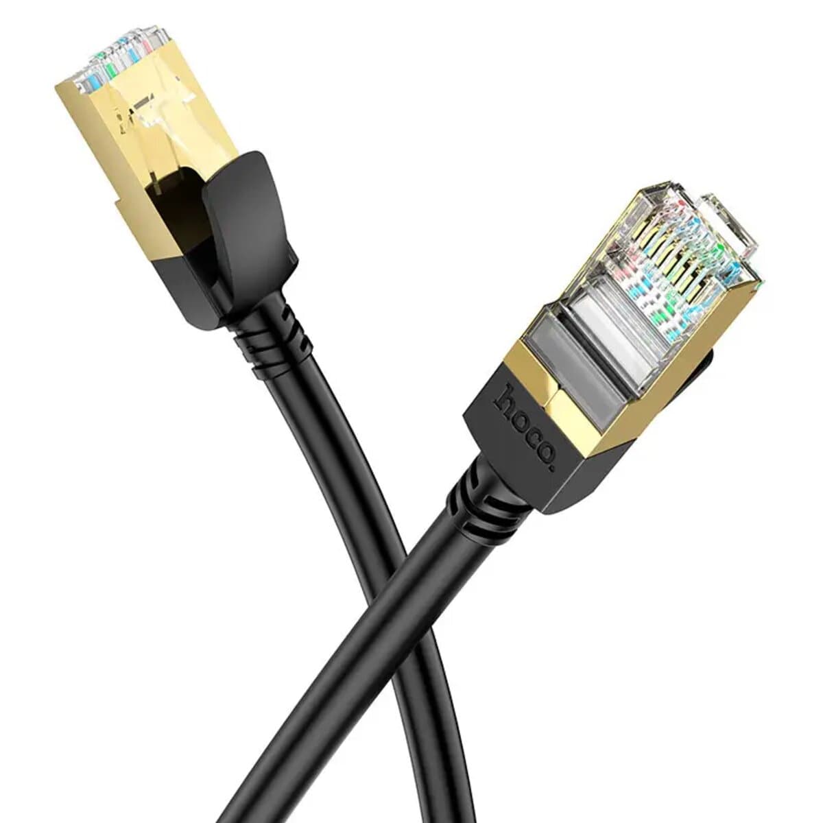Патч-корд HOCO US02 Level pure copper gigabit ethernet cable RJ45 3m Black