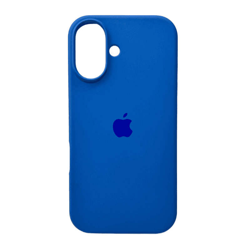 Защитный чехол-накладка Silicone Full Case AA Open Cam для Apple iPhone 16 Royal Blue (FullOpeAAi16-3)