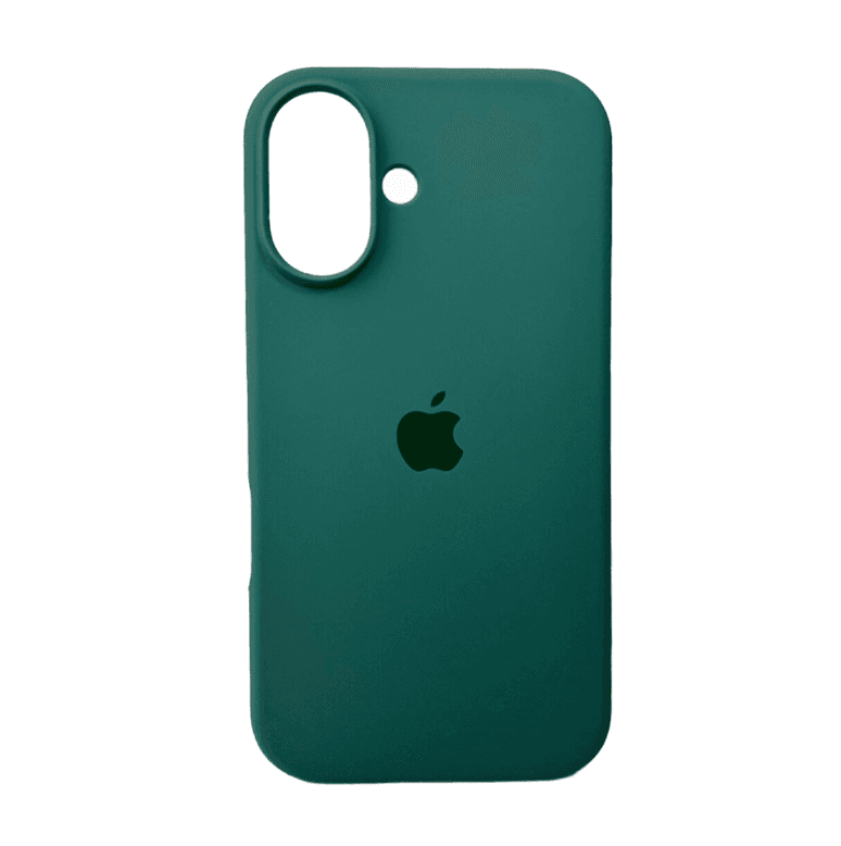 Захисний чохол-накладка Silicone Full Case AA Open Cam для Apple iPhone 16 Pine Green (FullOpeAAi16-46)