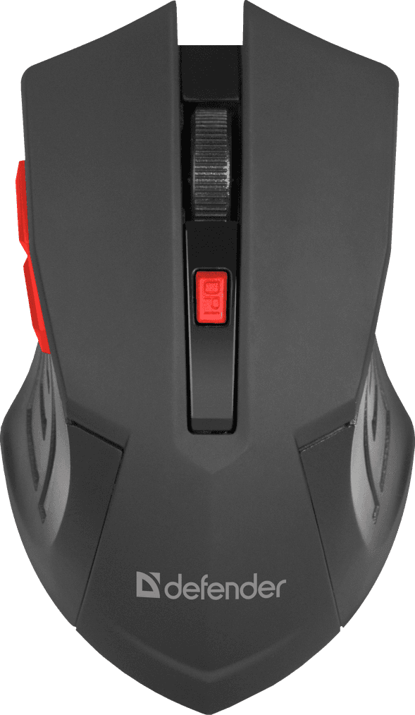 Ігрова бездротова мишка Defender Accura MM-275 6кн 1800dpi USB Black-Red (52276)