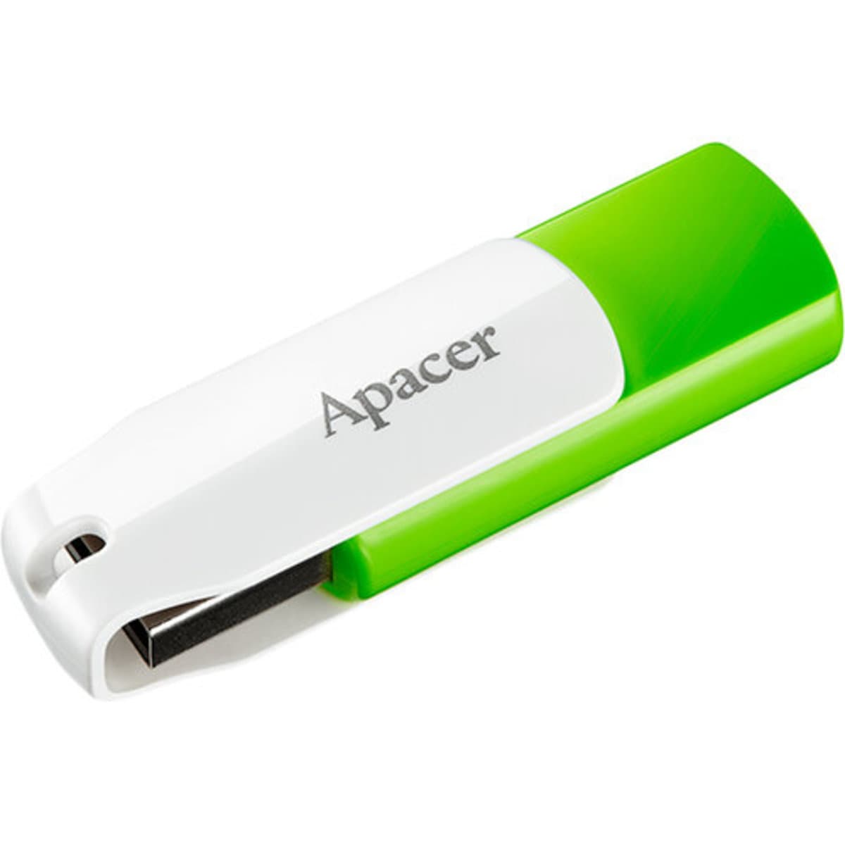 Флеш память Apacer AH335 64Gb USB 2.0 Green-White (AP64GAH335G-1)