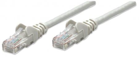 Патчкорд Intellinet 318228 UTP Cat.5e 0.5м Біметал ССА Grey