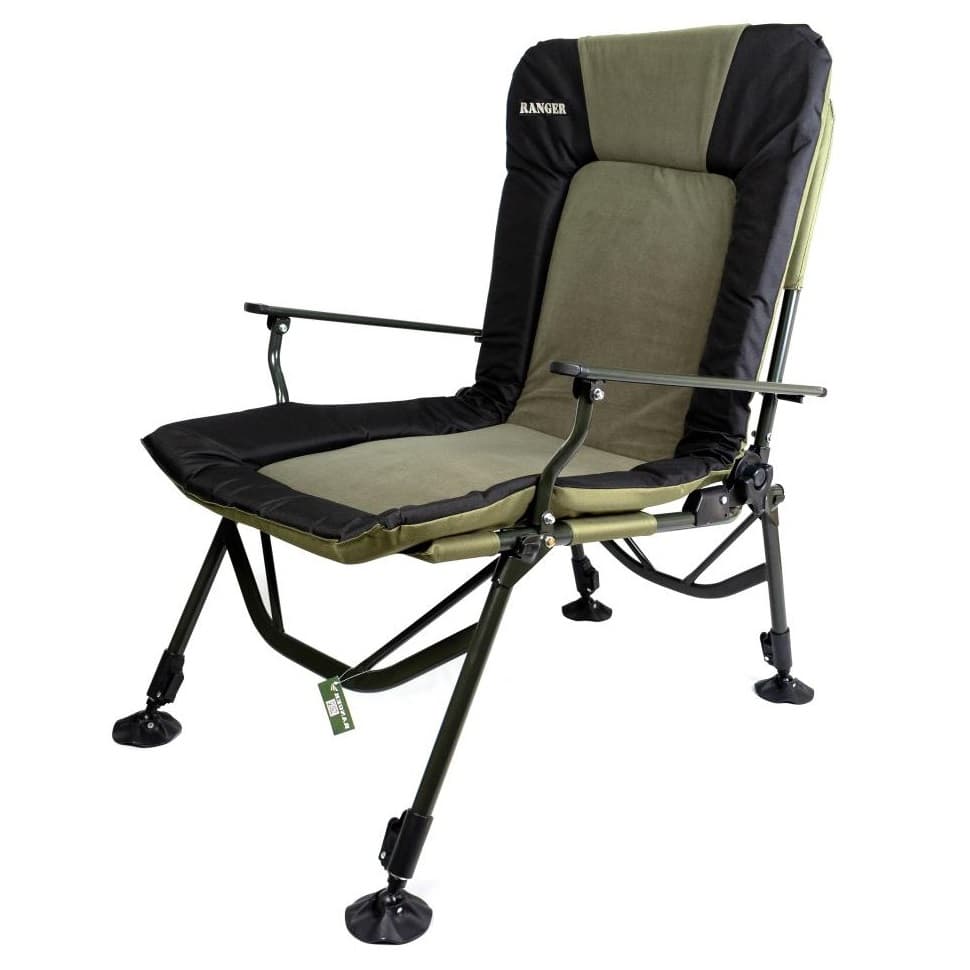Карпове крісло розкладне Ranger Strong SL-107 RA2237 600D Black-Green