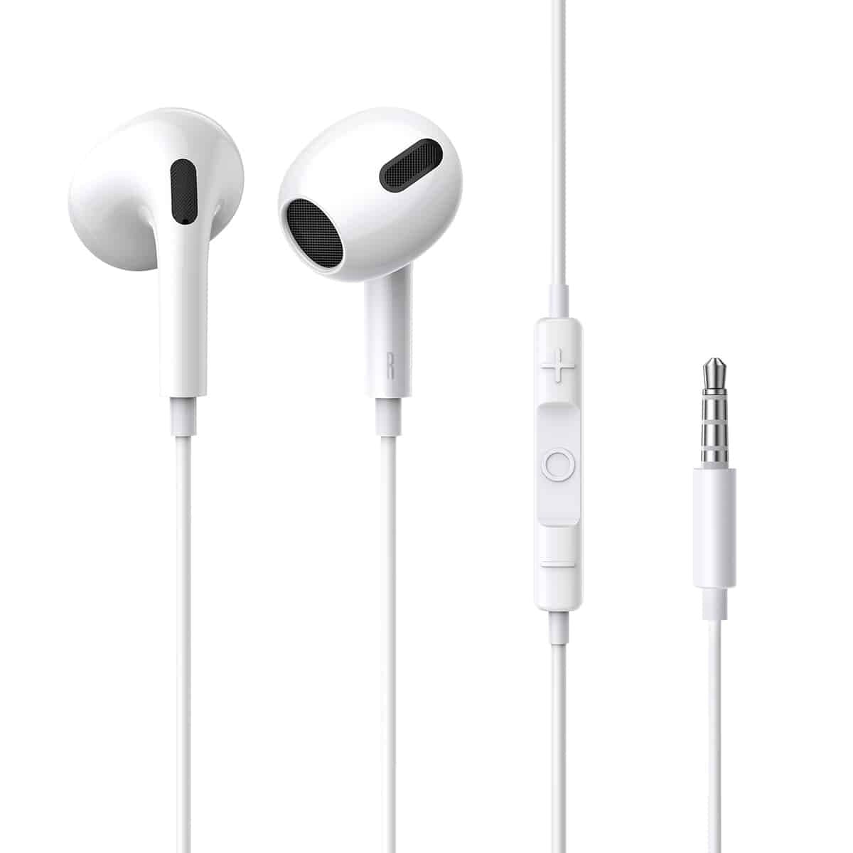 Провідні навушники Baseus Encok H17 3.5мм lateral in-ear Wired Earphone 1.1м White (NGCR020002)