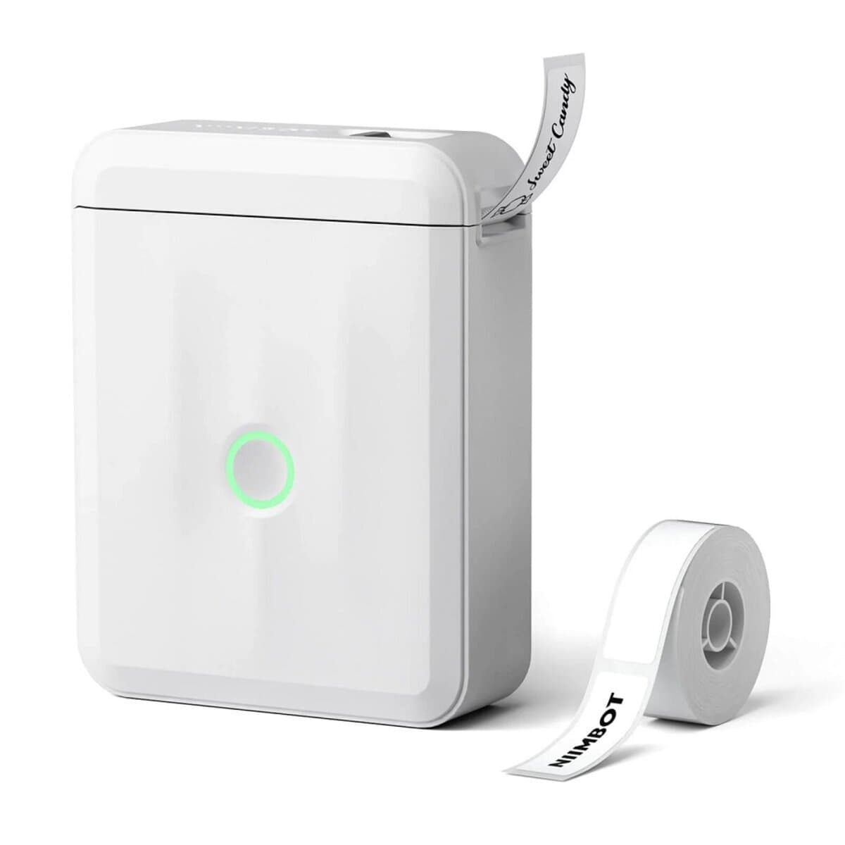 Портативний термопринтер для друку наклейок стікерів NIIMBOT D110_M Bluetooth 1500mAh White (1AA56011604)