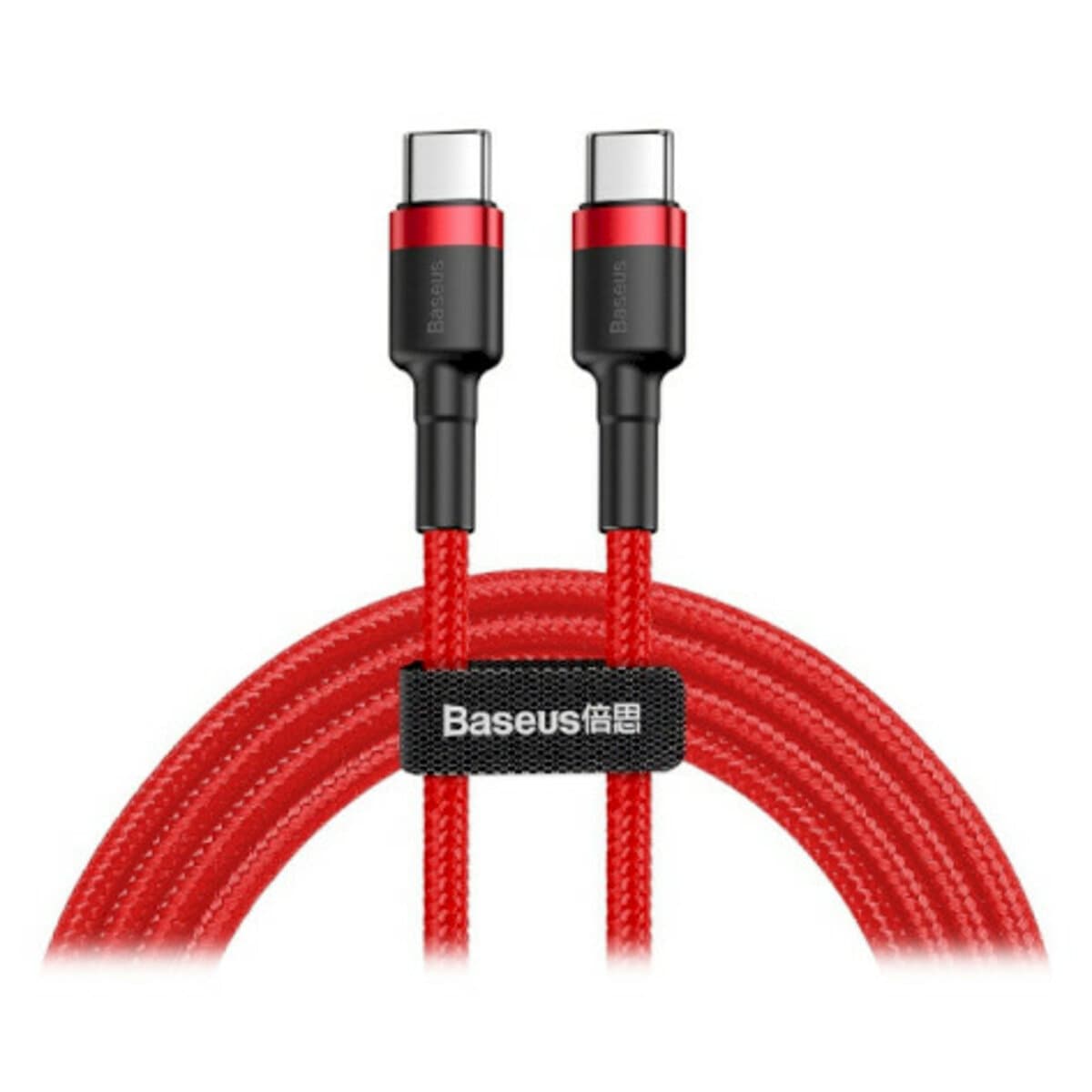 Кабель Baseus Cafule USB Cable Type-C to Type-C 3A 2m Red (CATKLF-H09)