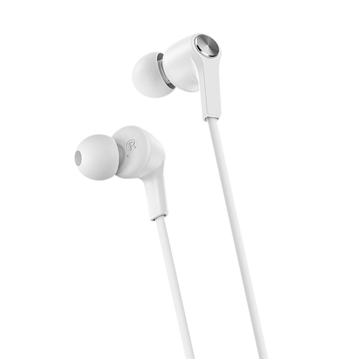 Дротові навушники BOROFONE BM37 Noble sound wire control earphones with mic 3.5мм 1.2м White (BM37W)
