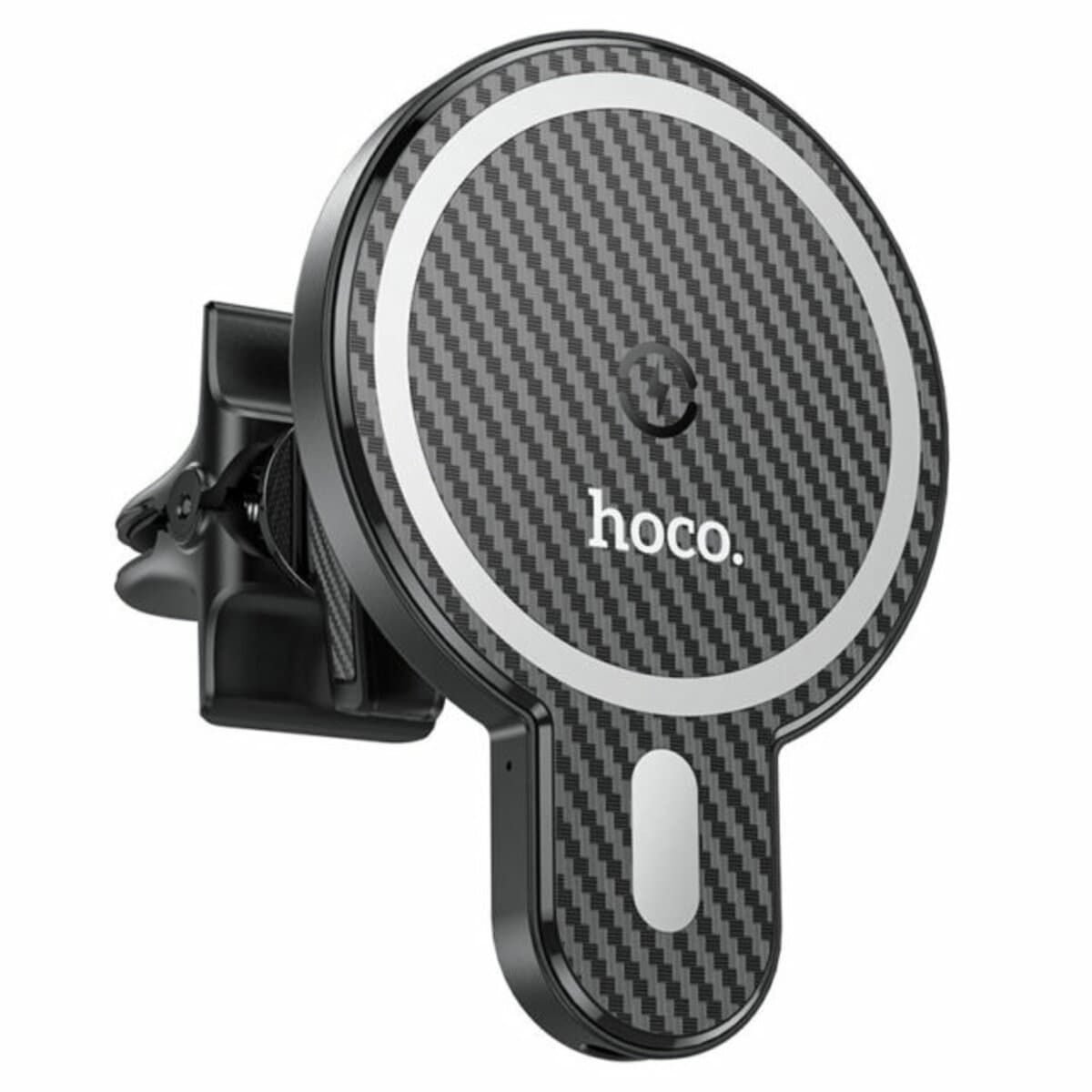 Автомобильный держатель автодержатель HOCO CA85 Ultra-Fast Magnetic Wireless Charging Car Holder Black