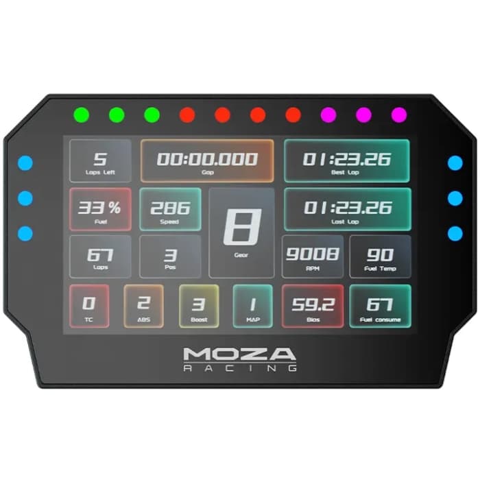 Дисплей гоночний для ігрового керма MOZA Racing CM2 Racing Dash USB 5'' HD RGB Black (RS072_Moza)