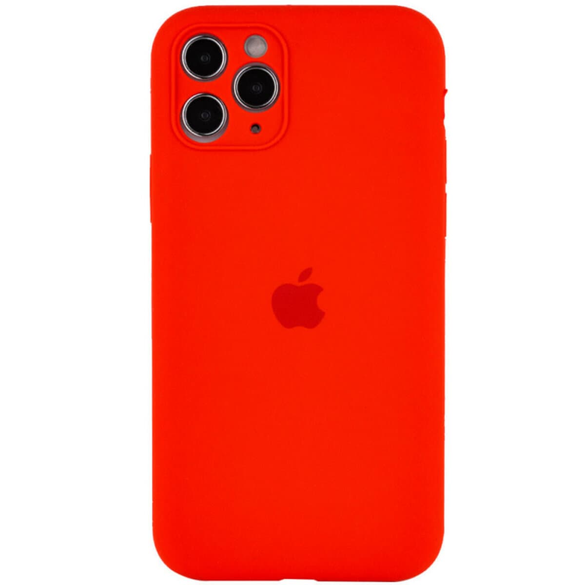 Защитный чехол-накладка Silicone Full Case AA Camera Protect для Apple iPhone 12 Pro Max Red (FullAAi12PM-11)