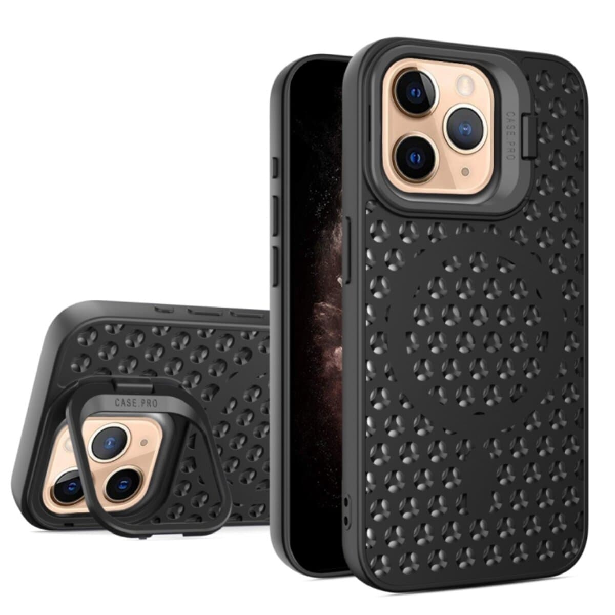 Защитный чехол-накладка Cosmic Grater Stand для Apple iPhone 11 Pro Black (GRASTiP11PBlack)