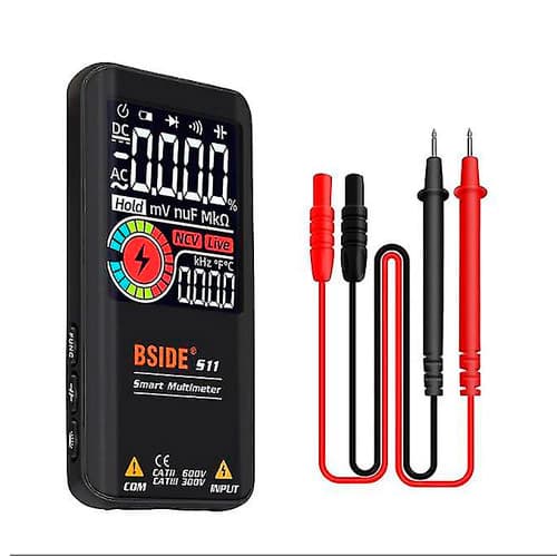 Цифровий мультиметр BSIDE S11 True RMS NCV 9999 відліків АКБ 800mAh ліхтарик Black (676991)