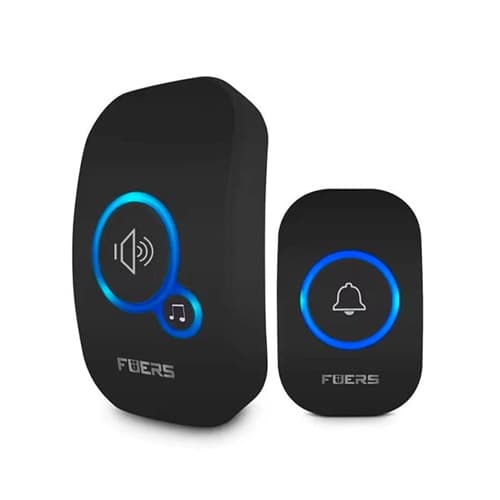 Бездротовий дверний дзвінок FUERS M557 433МГц 32 мелодії до 150м Black (977226)