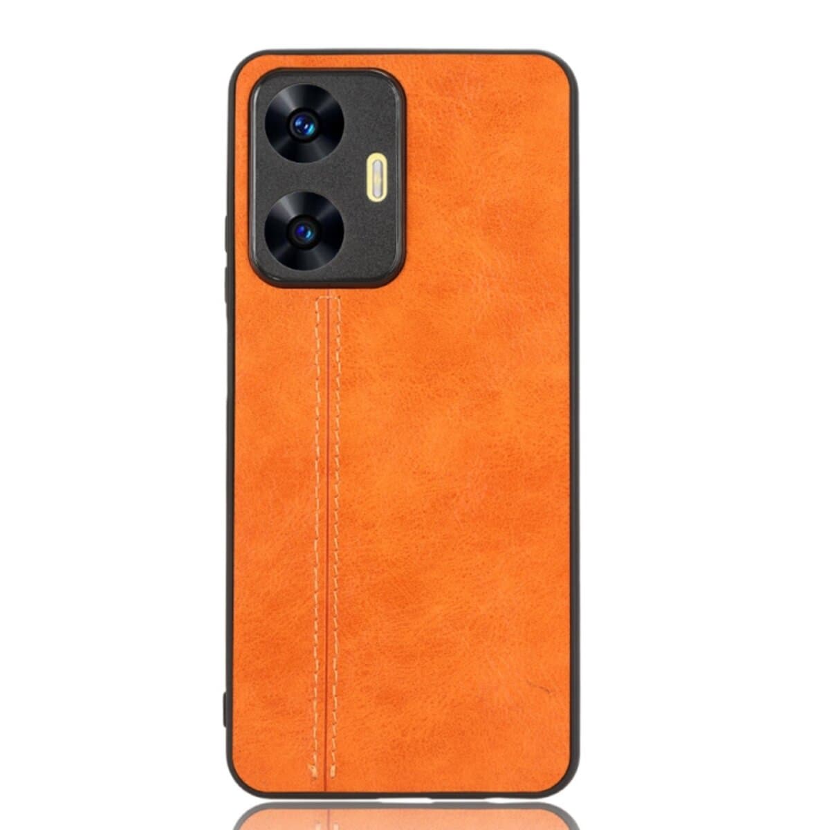 Защитный чехол-накладка Cosmiс Leather Case для Realme C55 Orange (CoLeathRealC55Orange)
