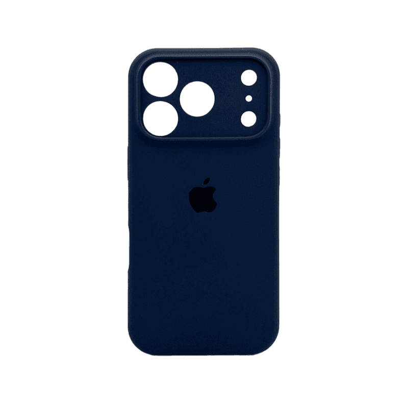 Защитный чехол-накладка Silicone Full Case AA Camera Protect для Apple iPhone 17 Pro Max Dark Blue (FullAAi17PM-7)