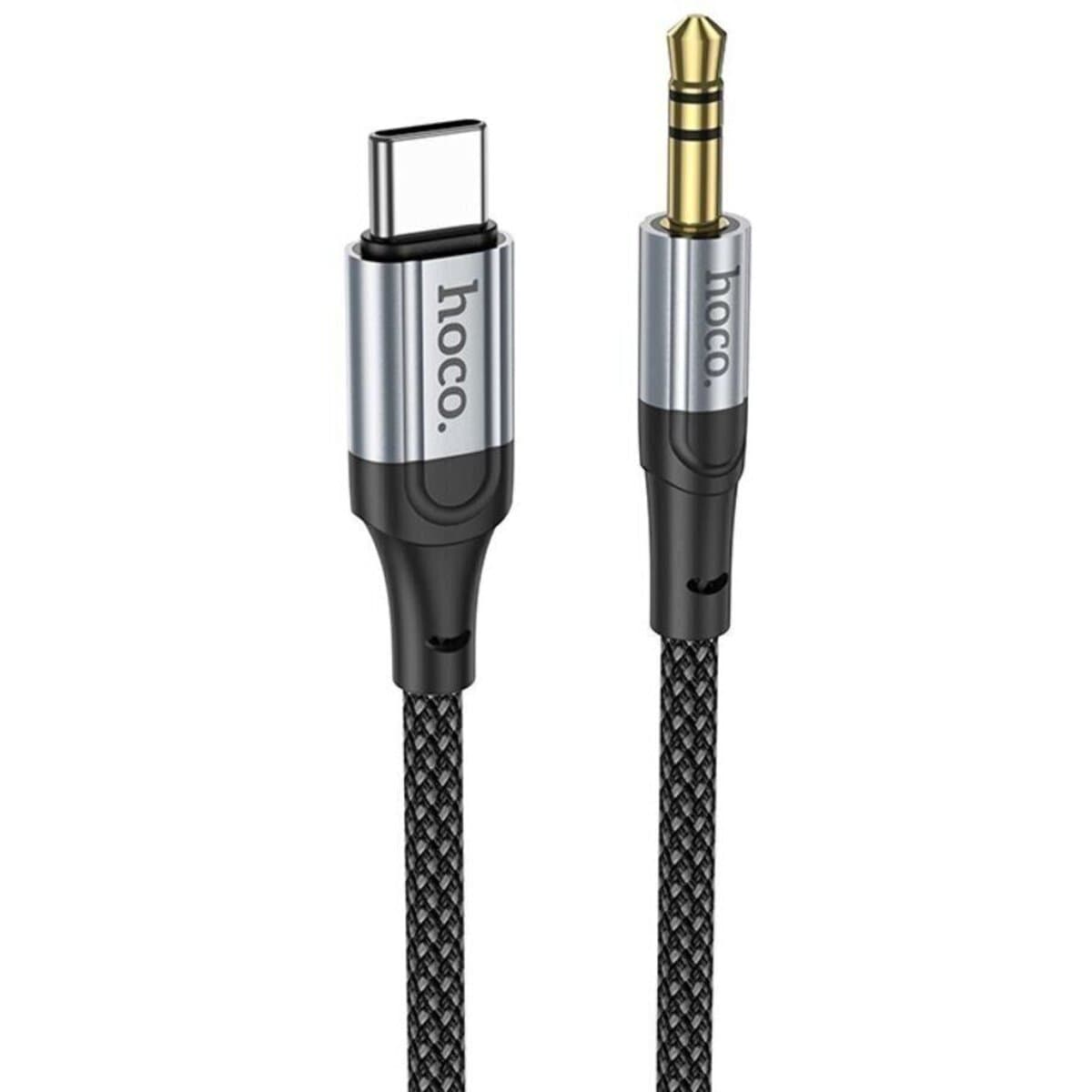 Аудіо кабель HOCO UPA26 Fresh digital audio conversion cable Type-C to AUX 3.5mm 1mBlack