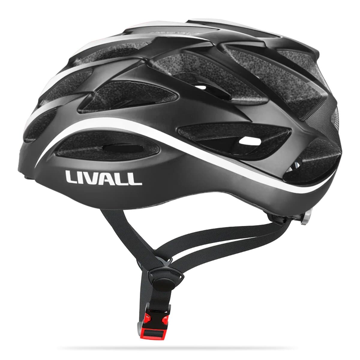 Захисний велосипедний шолом Livall BH62 NEO L 55-61см мікрофон акустика сигнали поворотів і стопів APP пульт BR80 Bluetooth Black-White (ZHLIV-TBH62N-4041)
