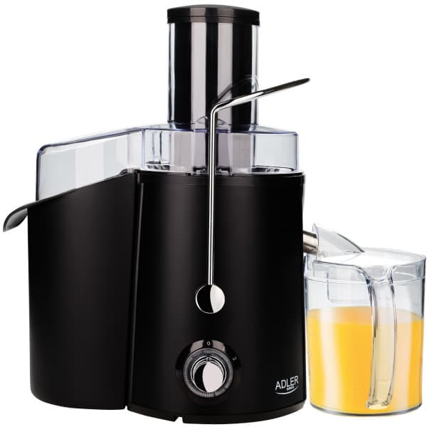 Соковижималка Adler AD 4127 1000W контейнер для соку 1000ml контейнер для м'якоті 2000ml Black (AD4127)
