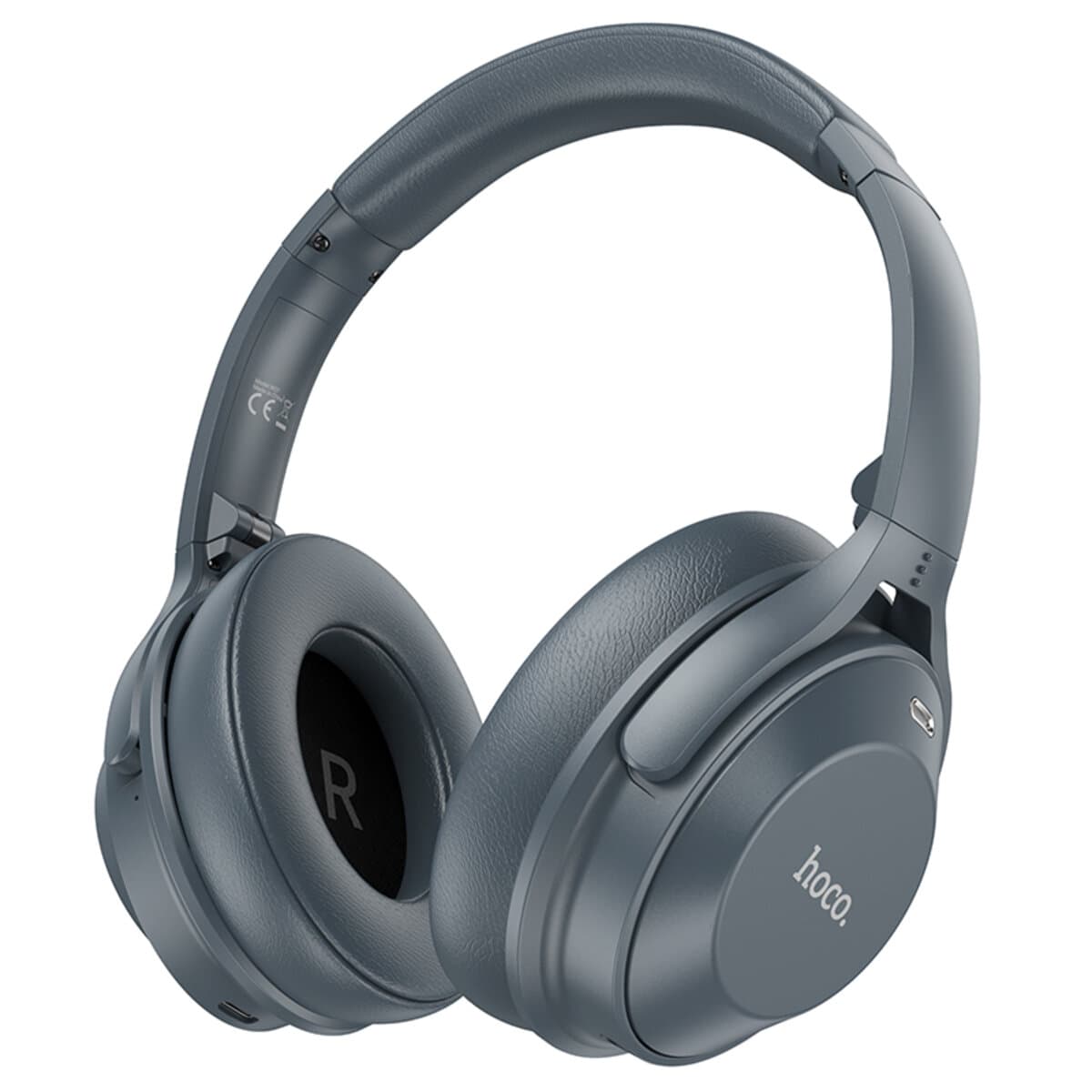 Бездротові навушники HOCO W37 Sound Active Noise Reduction BT5.3 headset 500mAh Smoky Blue