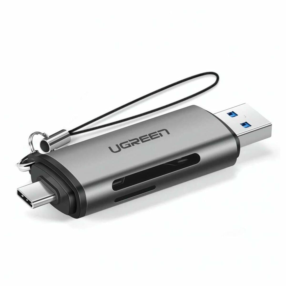 Картрідер UGREEN CM185 Type-C/USB-A Card Reader Grey (UGR-50706)