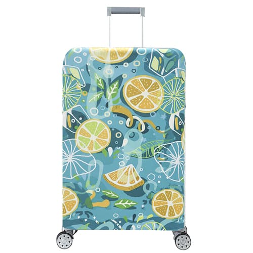 Защитный чехол для дорожного чемодана 25-28'' L Цитрусы Blue (535000)