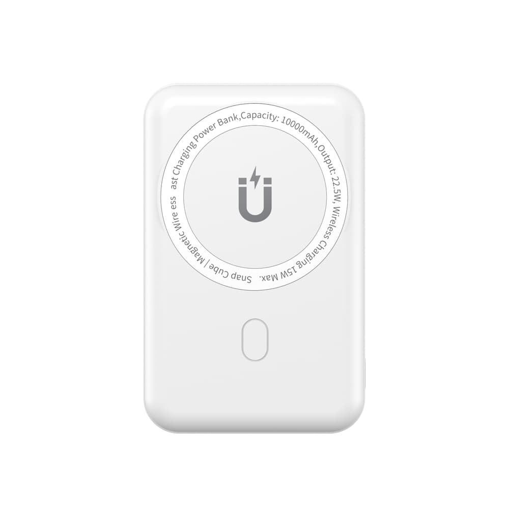 Powerbank павербанк УМБ WIWU SC1000WHT Snap Cube Magnetic Wireless Charger 10000mAh White