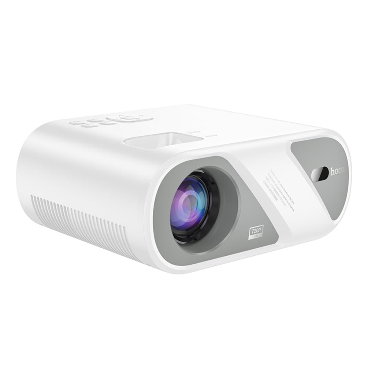 Проектор HOCO DT1 wireless projector 1280x720 same screen version BT5.0 White