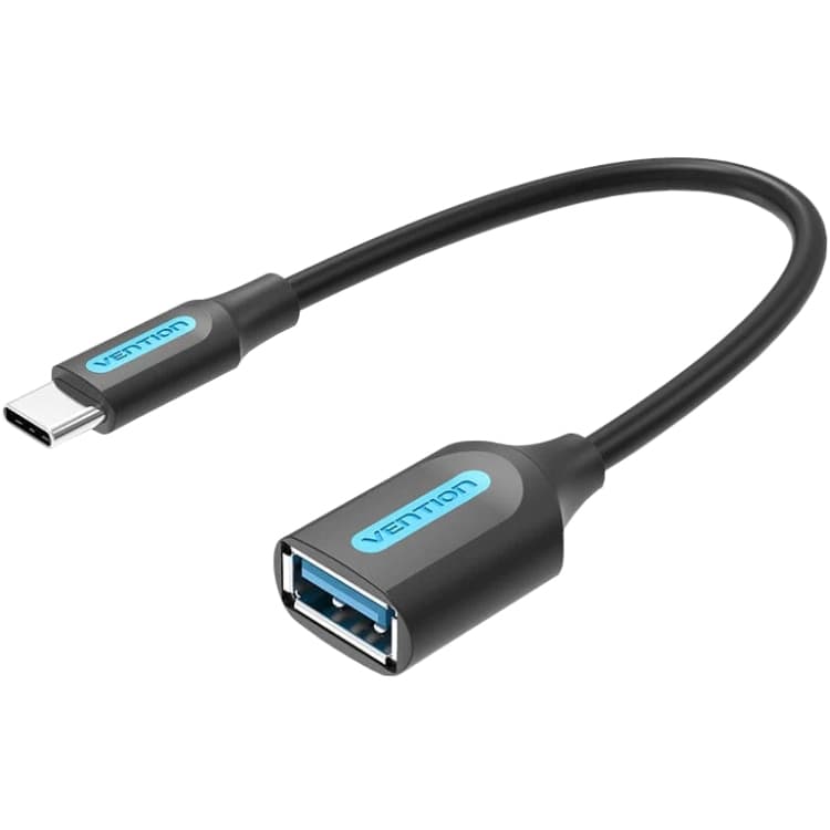 Перехідник Vention USB 3.1 Type-C to USB AF OTG 0.15m PVC Black (CCVBB)