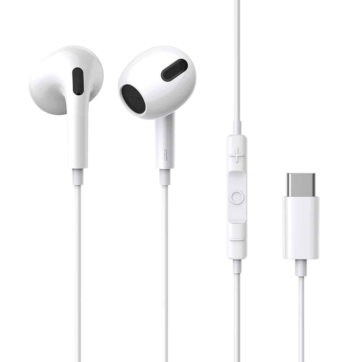 Дротові навушники Baseus Encok C17 Type-C lateral in-ear Wired Earphone 1.1м White (NGCR010002)
