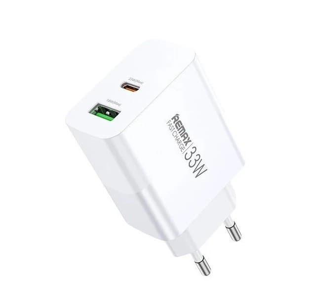Зарядний пристрій REMAX Kiddy Series RP-U122 33W USB+Type-C Fast Charger White