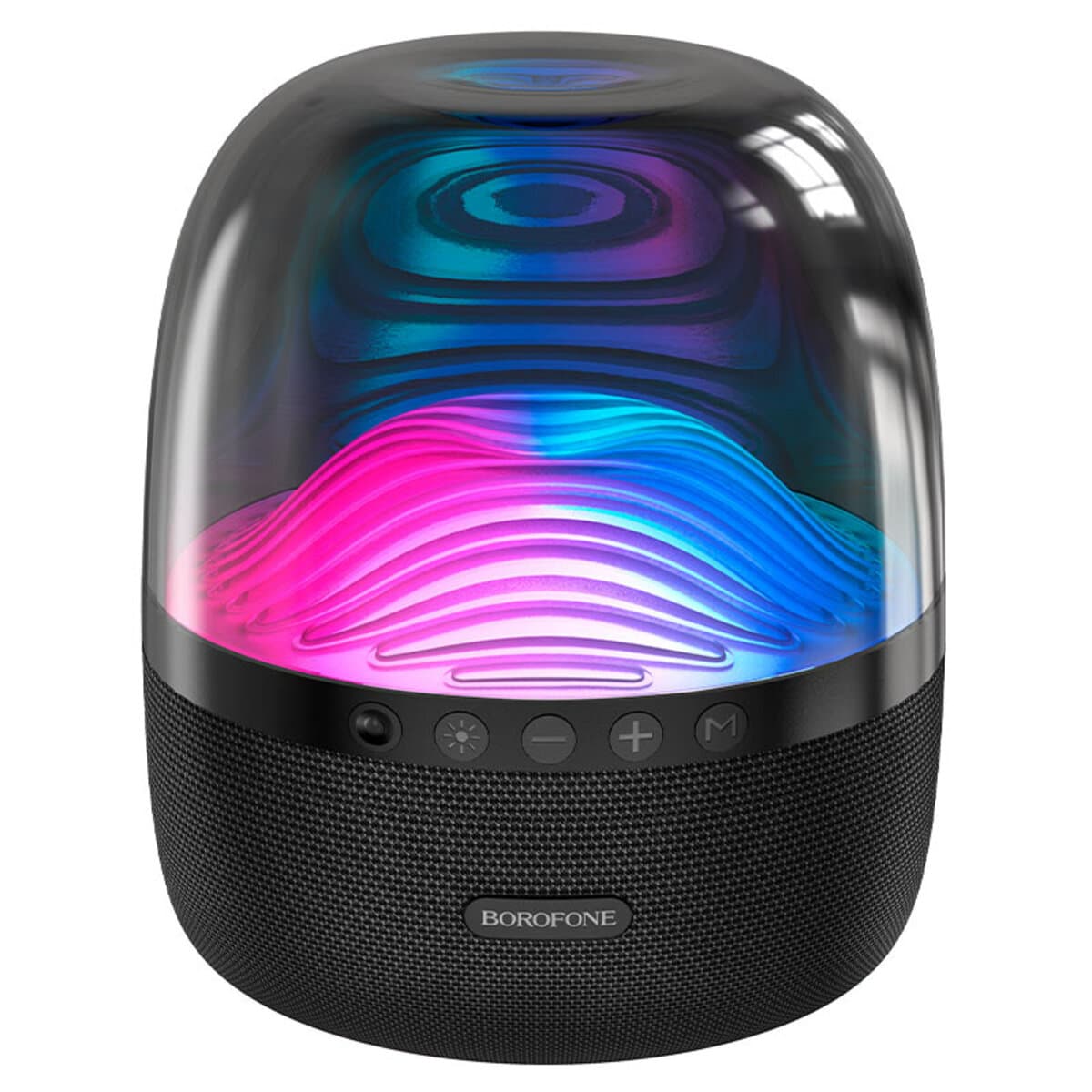 Беспроводная портативная колонка BOROFONE BP8 Glazed colorful luminous BT5.0 speaker 2000mAh Black (BP8B)